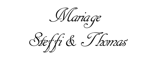 Mariage Steffi & Thomas